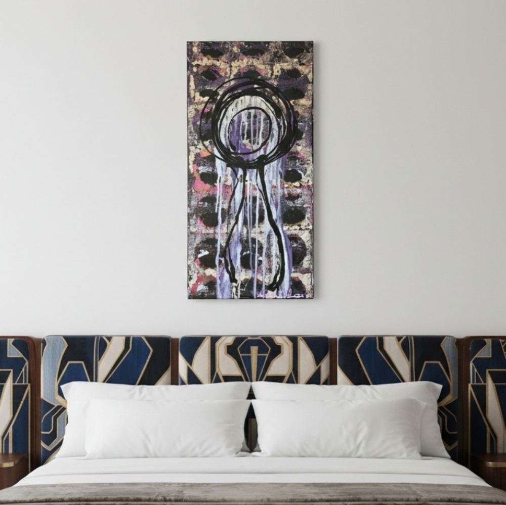 HANDCRAFTED Abstract Painting HANDPAINTED Wall Art Decor HANDMADE Wall Decor
